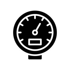 plumber icons related water speed meter or water meter vector in solid design,