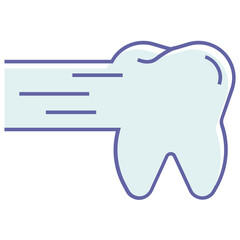 Teeth flow Logo vector Icon design 