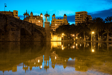 Fototapeta premium Puente del Mar in Turia gardens