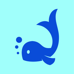 Fish cartoon for design concept. Very suitable in various business purposes, also for icon, character, symbol and many more.