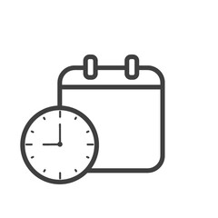 clock and calendar icon
