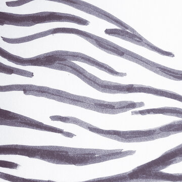 Indigo Animals Zebra Skin. Zebra Japanese Graphic