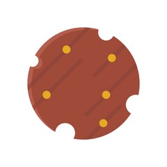 space or planet related mercury planet with circles vector in flat style,