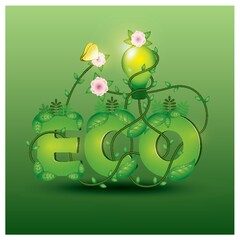 eco lettering design