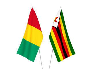 Zimbabwe and Guinea flags