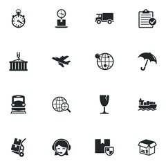 Logistics icons - Set 1