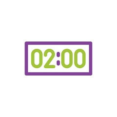 digital clock icon