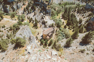 small church in the middle of the canyon