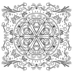 intricate floral design