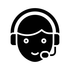 space related boy with headphone for conversation with space people vector in solid design,