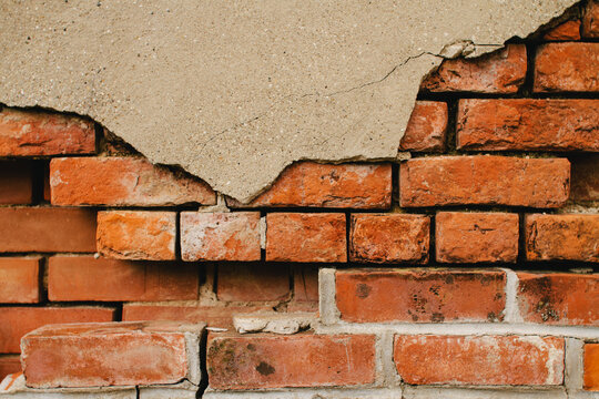 Fototapeta detail of old brick building