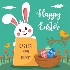 Happy easter design
