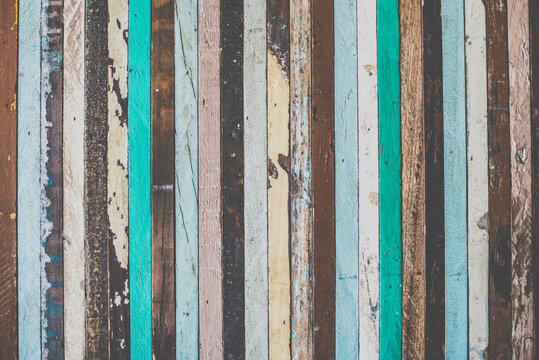 Vintage wood colors