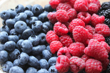raspberry and blackberry
