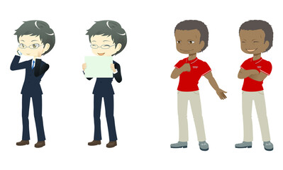 働く男性イラスト