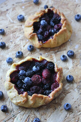 waffles with blueberries