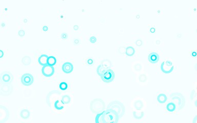 Light Blue, Green vector texture with disks.
