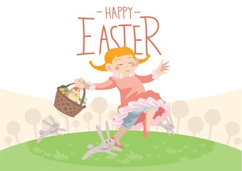 Obraz na płótnie Canvas Happy Easter design