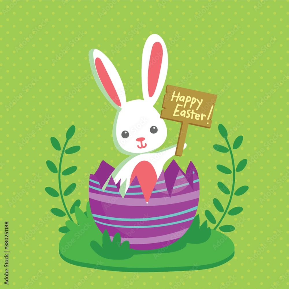 Poster happy easter design