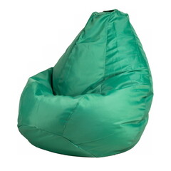 Armchair bag pear, soft and different colors on a white background isolated