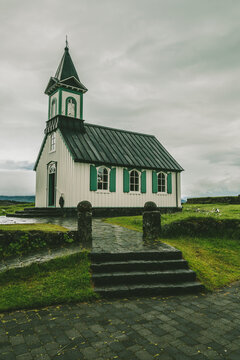 Small Chapel in Thingvellir National Park, Iceland