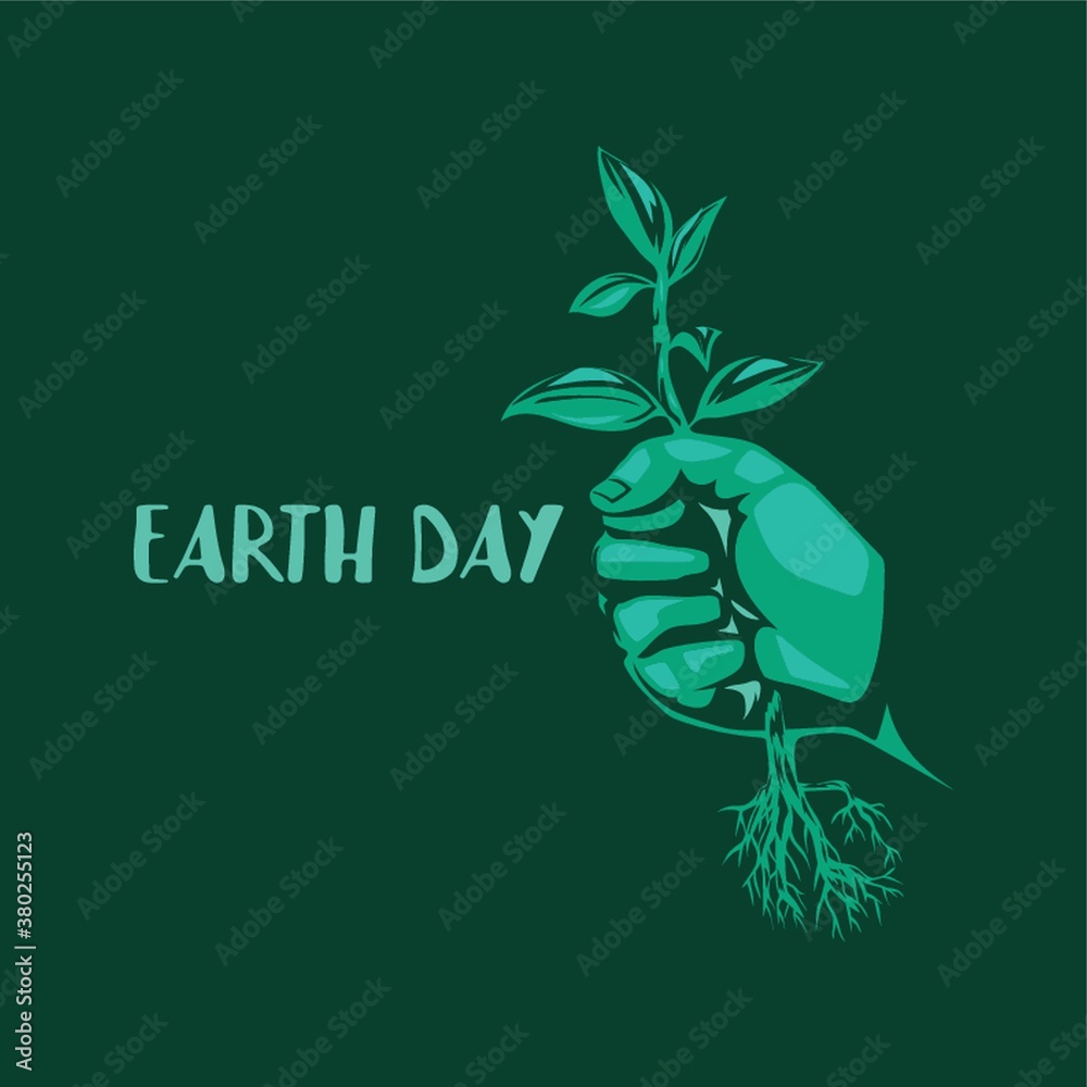 Sticker earth day design