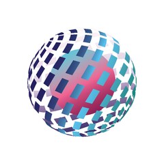Obraz premium globe logo element with abstract design