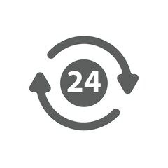 24 hours clock icon