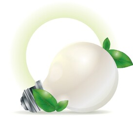 Light bulb with ecology concept