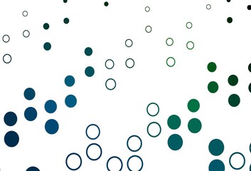 Light Blue, Green vector template with circles.