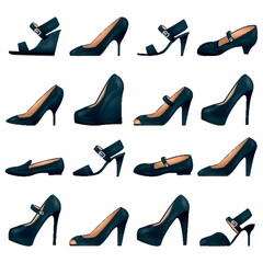 collection of ladies footwear