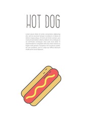 hot dog poster