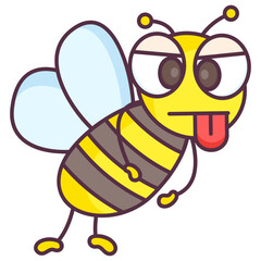 Tongue Out Bee