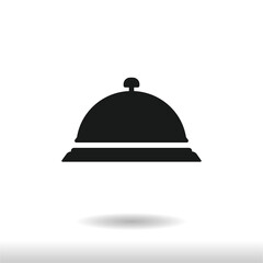 Hotel Bell icon vector . Bell sign