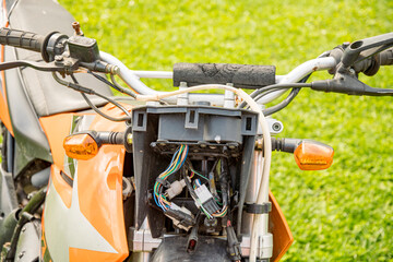 Motorbike short-circuited with cable Theft