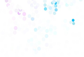 Light Purple, Pink vector backdrop with dots.