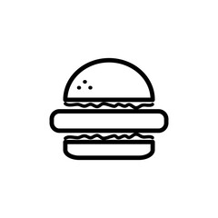 Burger Icon Design Vector Template Illustration