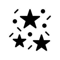 4th of july related united state flag style confetti or stars vectors in solid design,