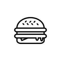 Burger Icon Design Vector Template Illustration