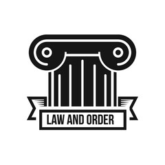 law and order logo element