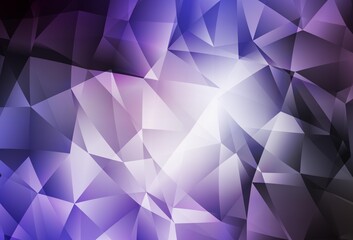 Light Purple vector abstract polygonal template.