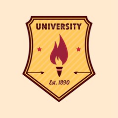 university logo element