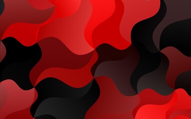 Light Red vector pattern with bent ribbons. Modern gradient abstract illustration with bandy lines. Textured wave pattern for backgrounds.