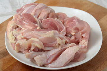 raw fillet chicken meat