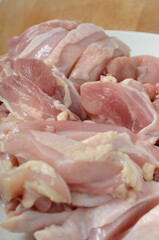 raw fillet chicken meat