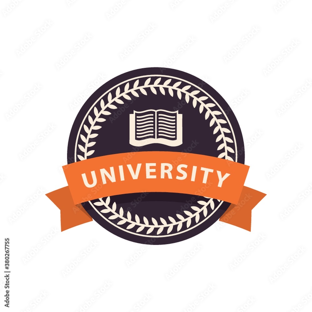 Wall mural university logo element