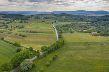 aerial photo of  beautiful Balaton felvidek