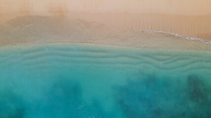 Aerial Waikiki beach during Covid-19， HONOLULU OAHU HAWAII 2020, Waikiki is a Honolulu neighborhood and its eponymous beach on the south shore of the island of Oʻahu in the U.S. state of Hawaii.