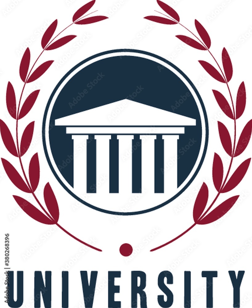 Wall mural university logo element