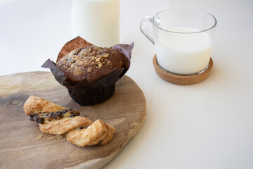 milk and muffin